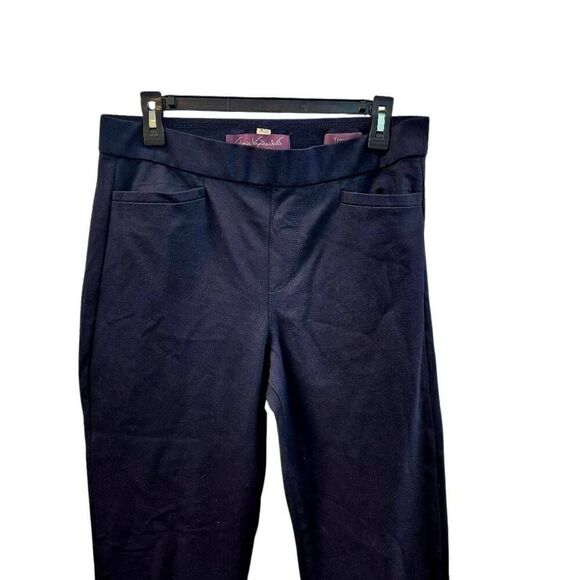 Gloria Vanderbilt Women's Navy Viscose/Nylon/Spandex Trousers Straight Pants - Picture 9 of 13
